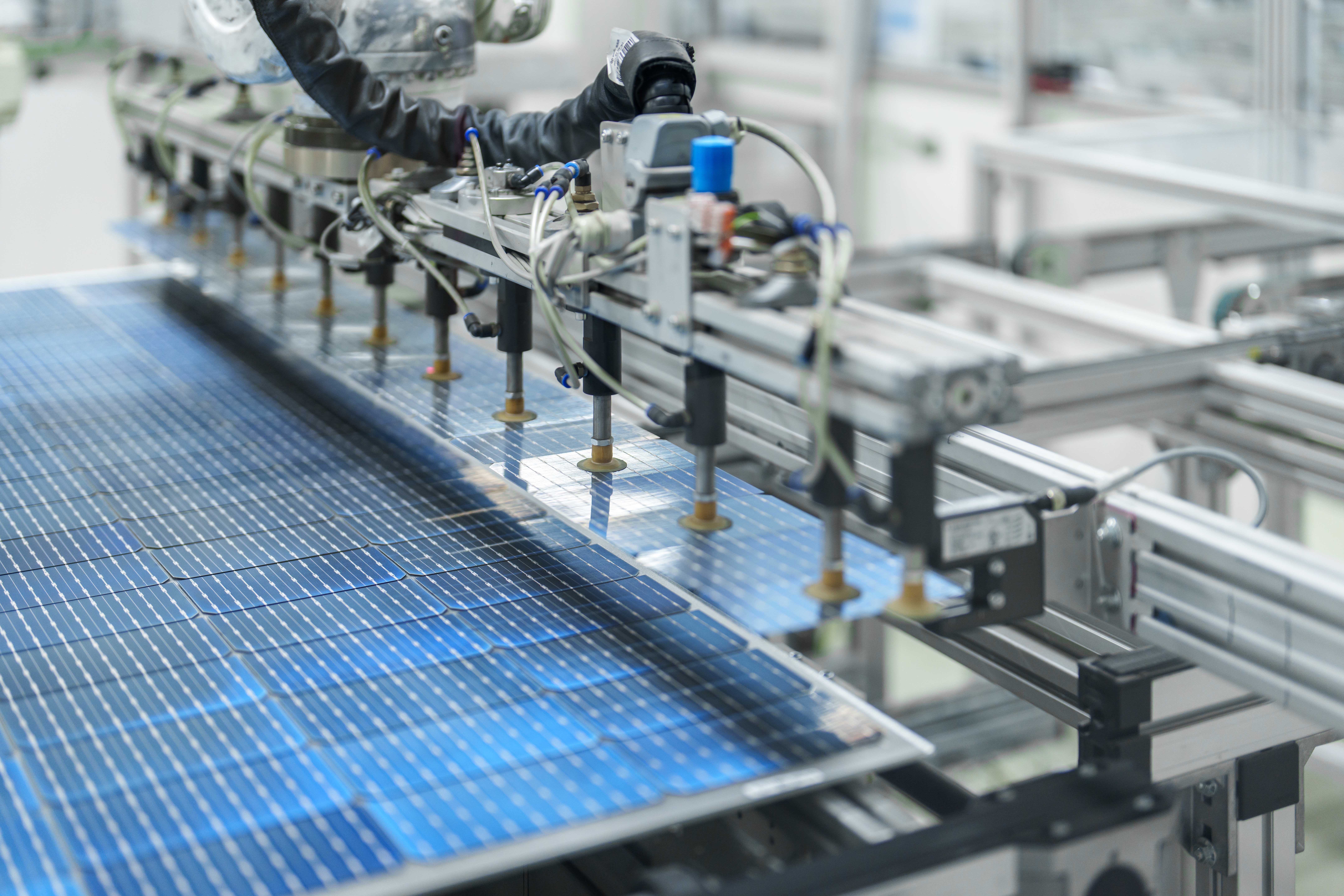 Production de panneaux solaires en Alsace