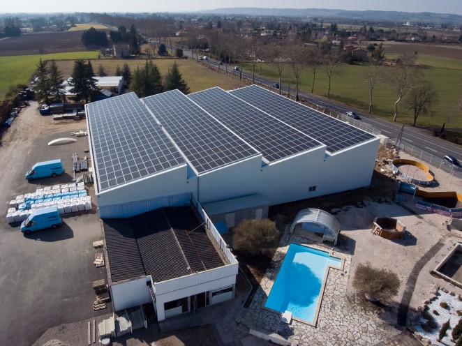 centrale sur toiture à Gaillac 250 kwc