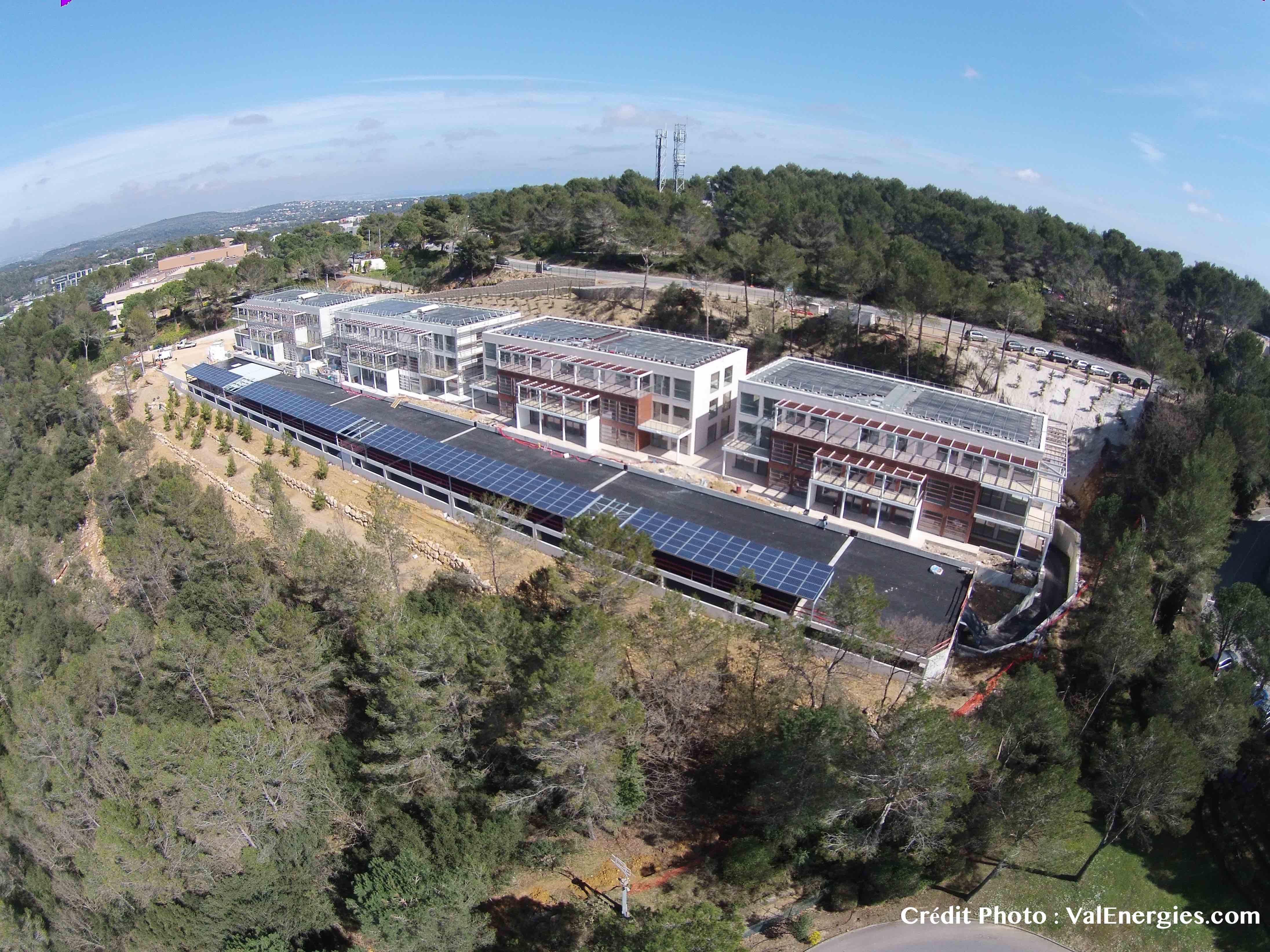 Autoconsommation solaire photovoltaïque - Les Aqueducs Sophia Antipolis
