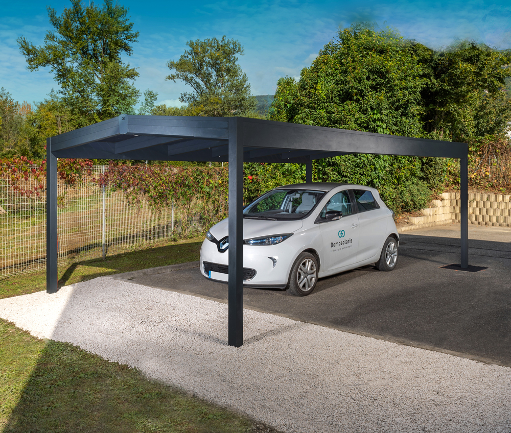 Abri solaire aluminium : Produire votre propre électricité avec des abris solaires esthétiques et pratiques, à usage de carport, ombrière ou pergola