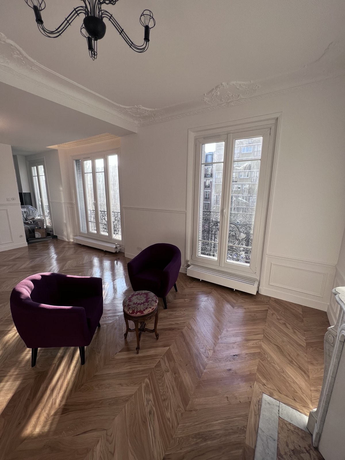 Rénovation complète d'un appartement à Paris (Shilat Batinova)