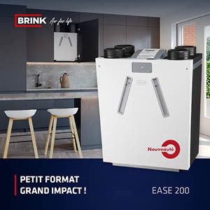 EASE 200 - VMC DOUBLE FLUX BRINK COMPACTE