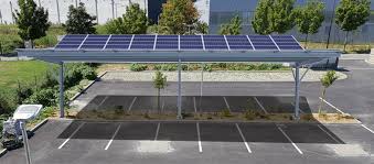 Ombriere solaire sur parking