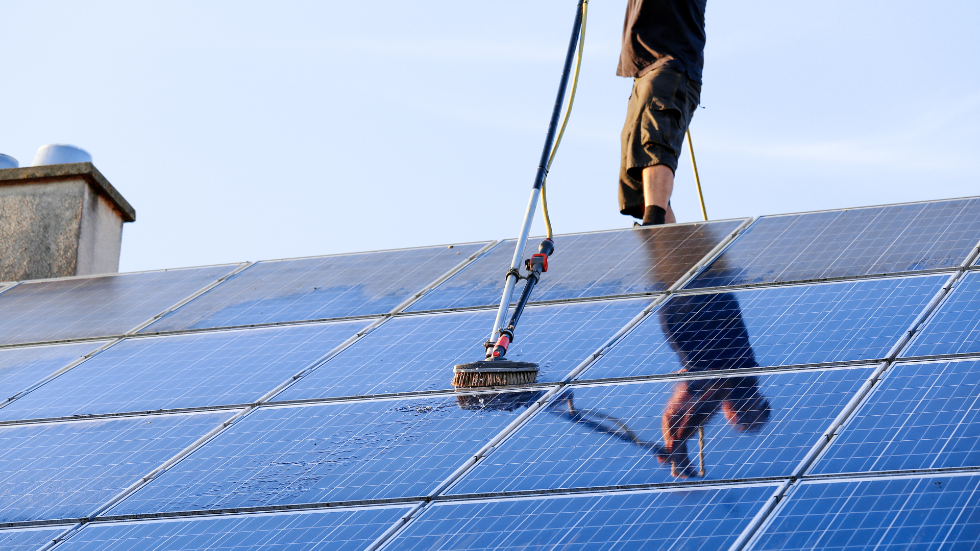 nettoyage des panneaux solaires 